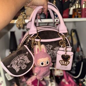 Juicy Couture Classic Dogs Satchel With Matching Wallet